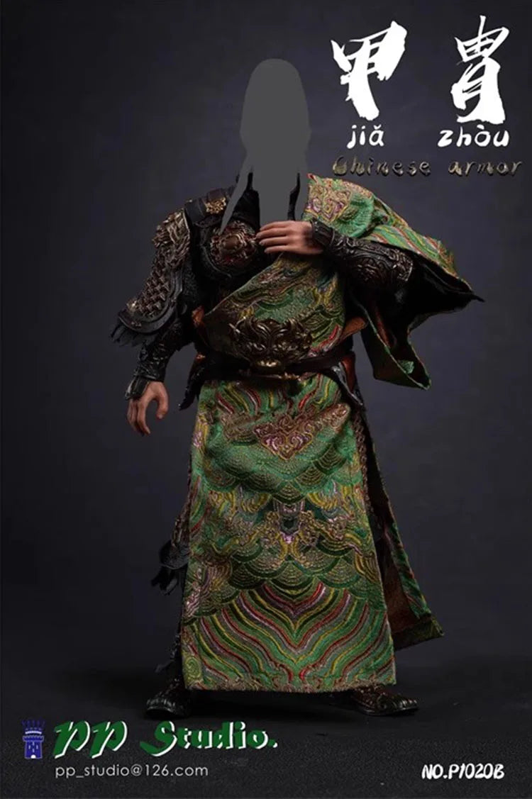 PP Studio P1020 1/6 Soldier Ancient Chinese Alloy Armor Set Model Toy Accessories Fit 12'' Action Figure Doll In Stock