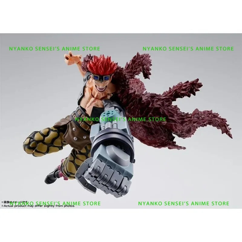 In Stock Bandai SHF One Piece Eustass Kid Onigashima Raid Action Figure Anime Models Toy Doll Gift Hobby Collectible
