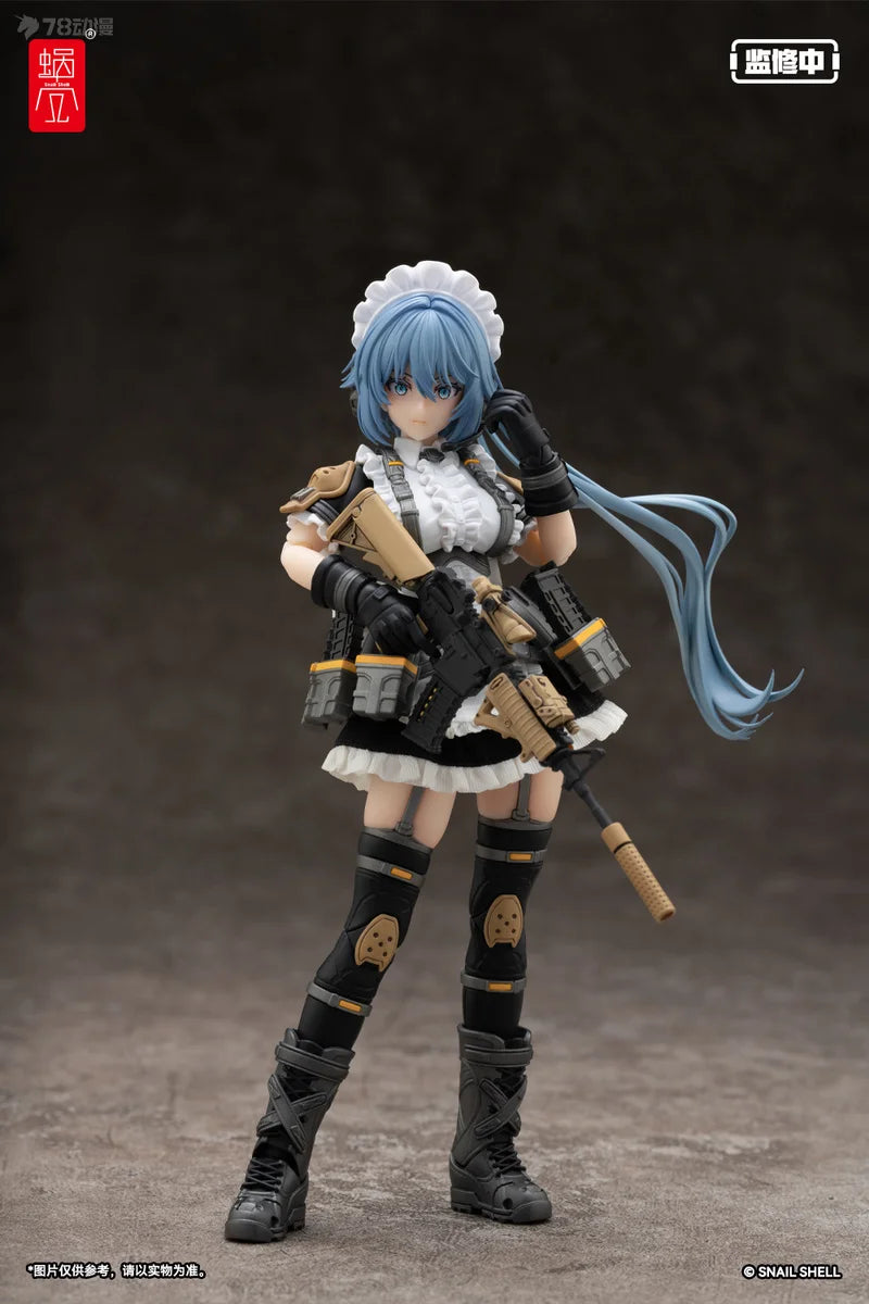 В наличност Snail Shell RA-02 Тактическа прислужница TOKIWA KAZUNE Подвижни модели играчки 1/12 Екшън аниме фигурка кукла красиво момиче