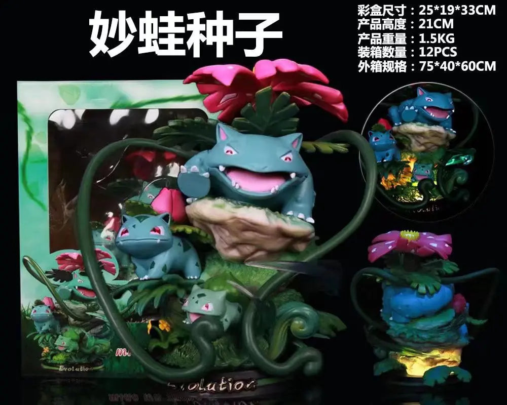 Animation Bao Ke Meng GK animation Pikachu luminous doll hand-made model Super Dream Gengar fire-breathing dragon ornaments