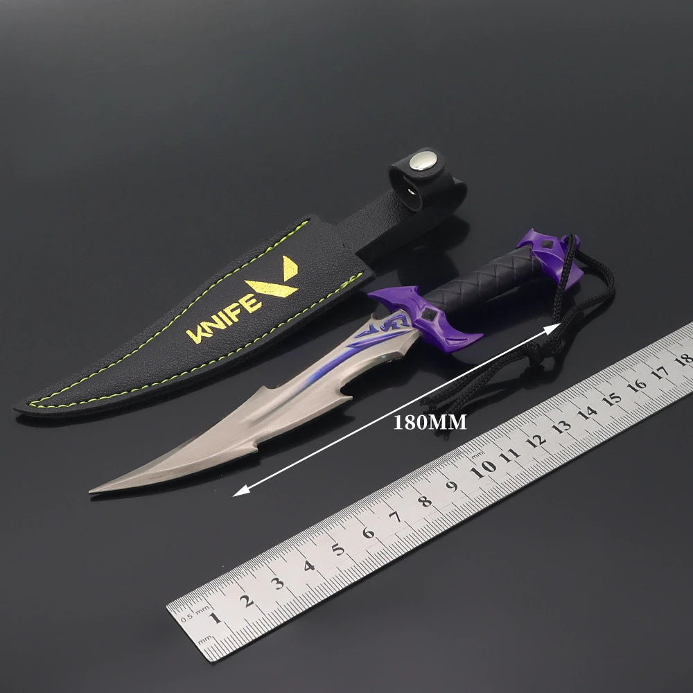 Valorant Weapon Model Melee Reaver Knife Metal Reaver Collection Craft Ornament 18cm Peripheral Samurai Katana Model Gift Kid