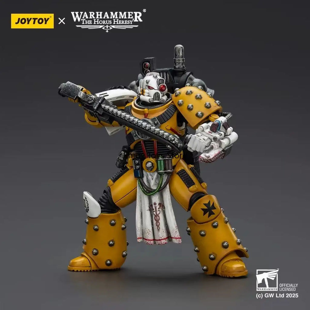 Spot Goods  JOYTOY Dark Source Warhammer Horus Heresy Imperial Fists Legion Apothecary 1:18 Movable Soldier Mannequin To Play