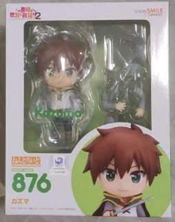 【FS】Orginal GSC NENDOROID 876 Blessings for The Beautiful World Satou Kazuma Figure Model Toys Gifts Collection