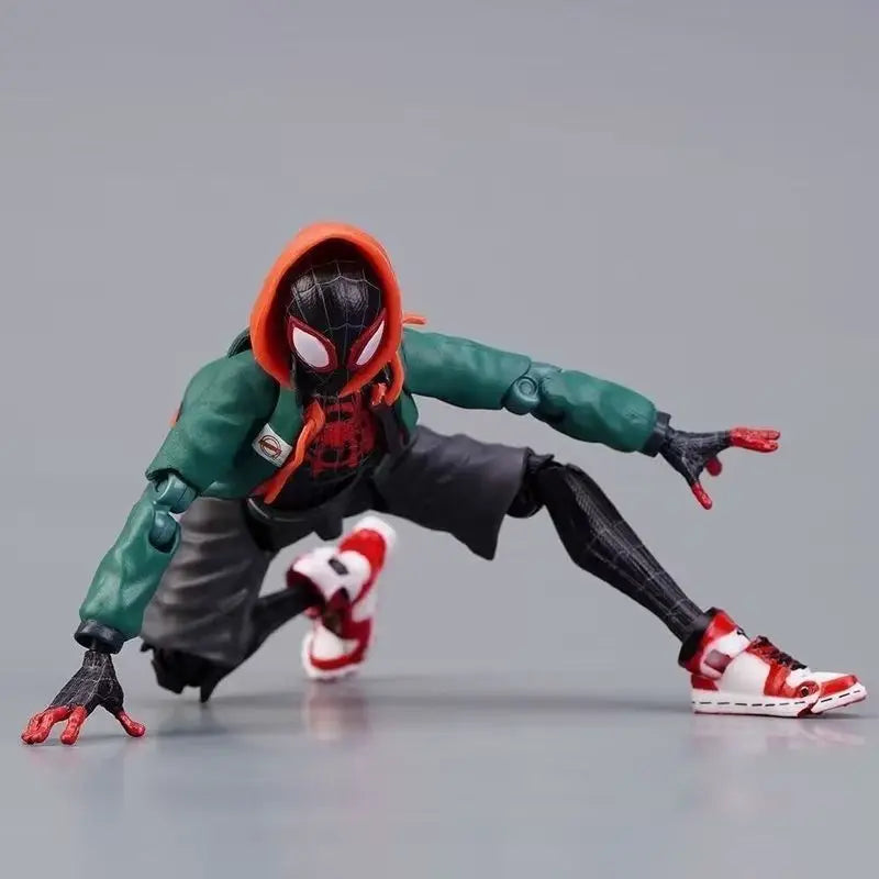 Stock Sv Action Spiderman Miles Morales Action Figure Collection Sentinel Spider-Man Into The Spider Verse Figures Model Toys