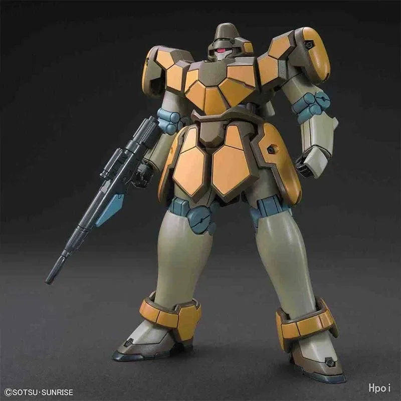 Bandai Original HGUC Gundam Leo Maganac Gunpla OZ-06MS LEO Assembly Model Kit Collectible Anime Action Figure Toy Gift for Boys