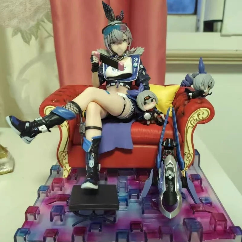 Hongkai: Star Rail Game Anime Figure Silver Wolf Action Figure Handmade Collection PVC Model Desktop Decoration Festival Gift