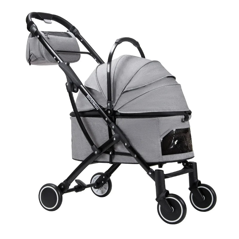 Pet Carts Cats Dogs Going Out Lightweight Foldable and Detachable Carts Small and Medium-sized Dog Carts Dog Strollers 애완동물 수레
