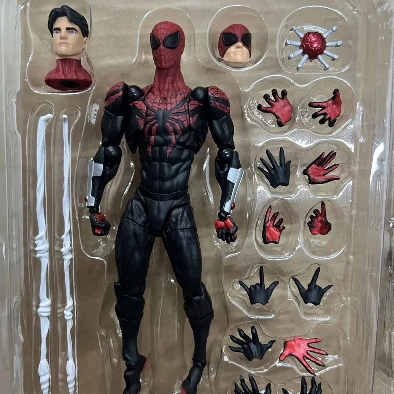 16cm Ko Ultimate Spider-Man Chapter Parker Anime Action Figure Model Collected Desktop Ornament Garage Kit Trendy Doll Toy Gifts