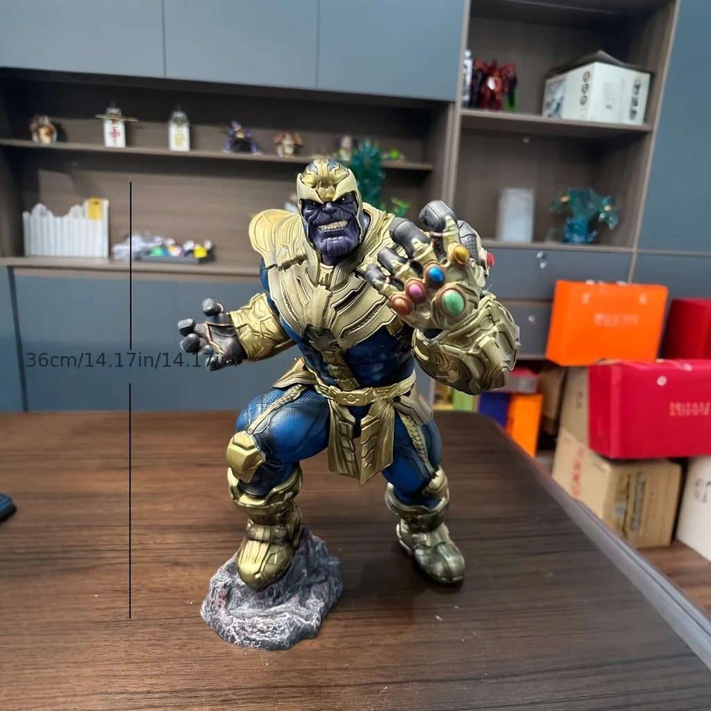 Creative Production of a 36cm Tall Thanos Avengers Four Marvel Figurine Model