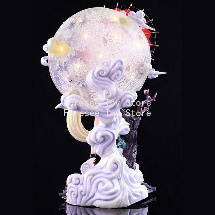 61cm Mai Shiranui Figure The King of Fighters XIV Anime Figures Beautiful Girl Light-up Desktop Decorations Best Gifts for Boys