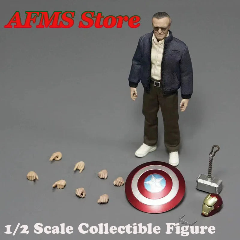 Manipple Studio 1/12 Scale Collectible Figure Captain Grandpa Doll With Weapon Full Set 6Inch Men Soldier Action Figure Body Dol