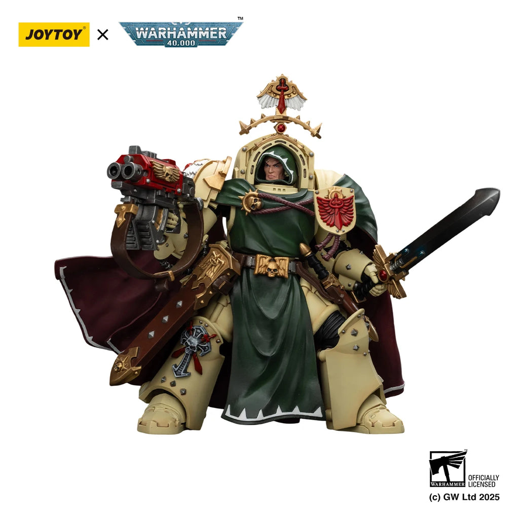 JOYTOY Warhammer 40k 1/18 Action Figures Dark Angels Belial Grand Master of The Deathwing with The Sword of Silence and Model