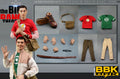 Original BBK006 1/6 Scale Male Soldier Sheldon Lee Cooper Jim Parsons 12'' Full Set Action Figures Model Toys For Fans Gift