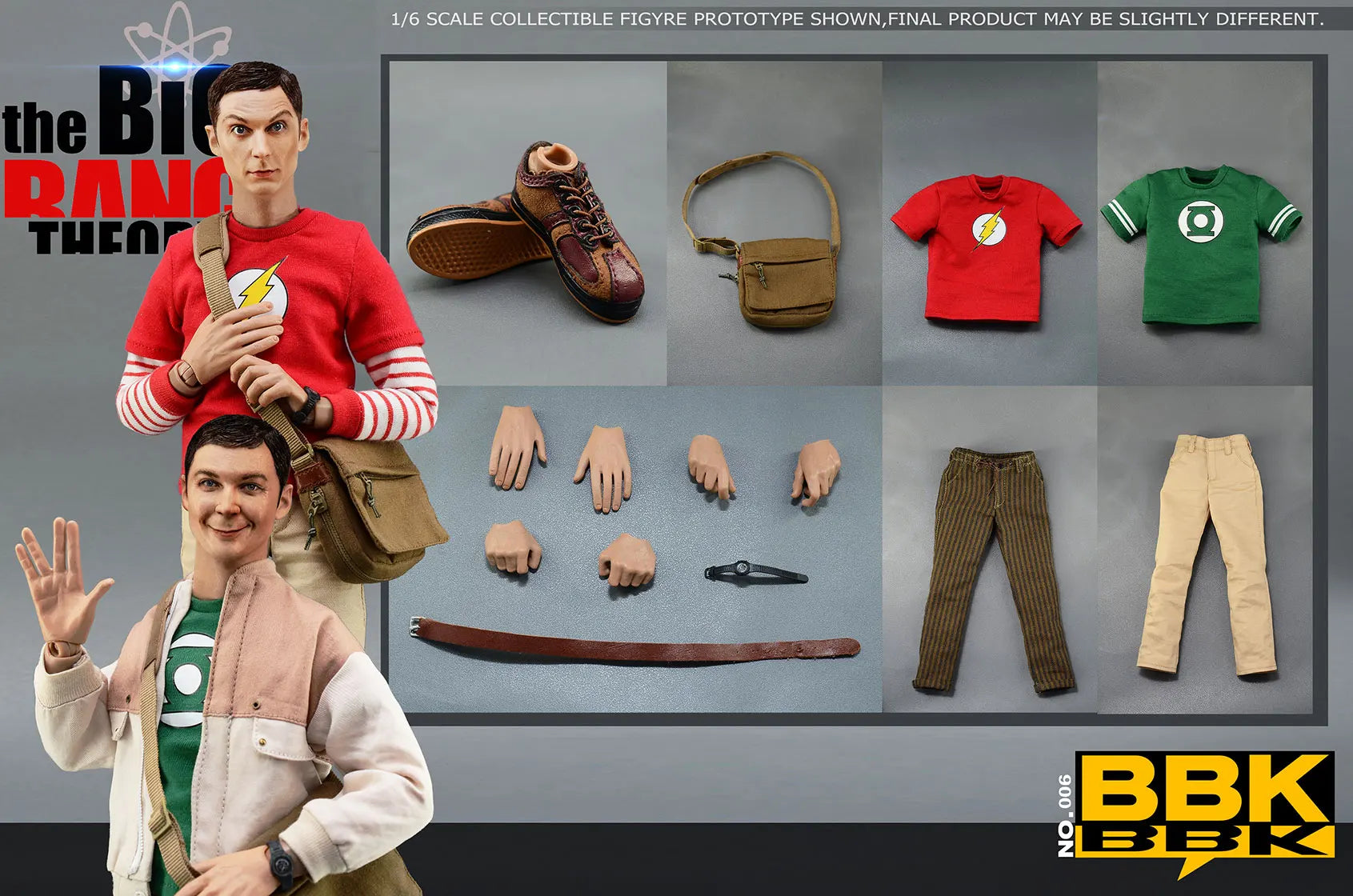 Original BBK006 1/6 Scale Male Soldier Sheldon Lee Cooper Jim Parsons 12'' Full Set Action Figures Model Toys For Fans Gift