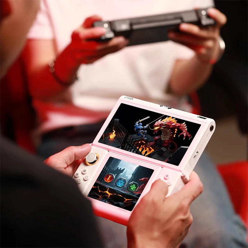 Onexplayer Onexsugar Sugar 1 Handheld Game Console Dual Screen Retro Pixel Gamepad Hall Joystick Oled G3 Gen3 Bluetooth Wifi