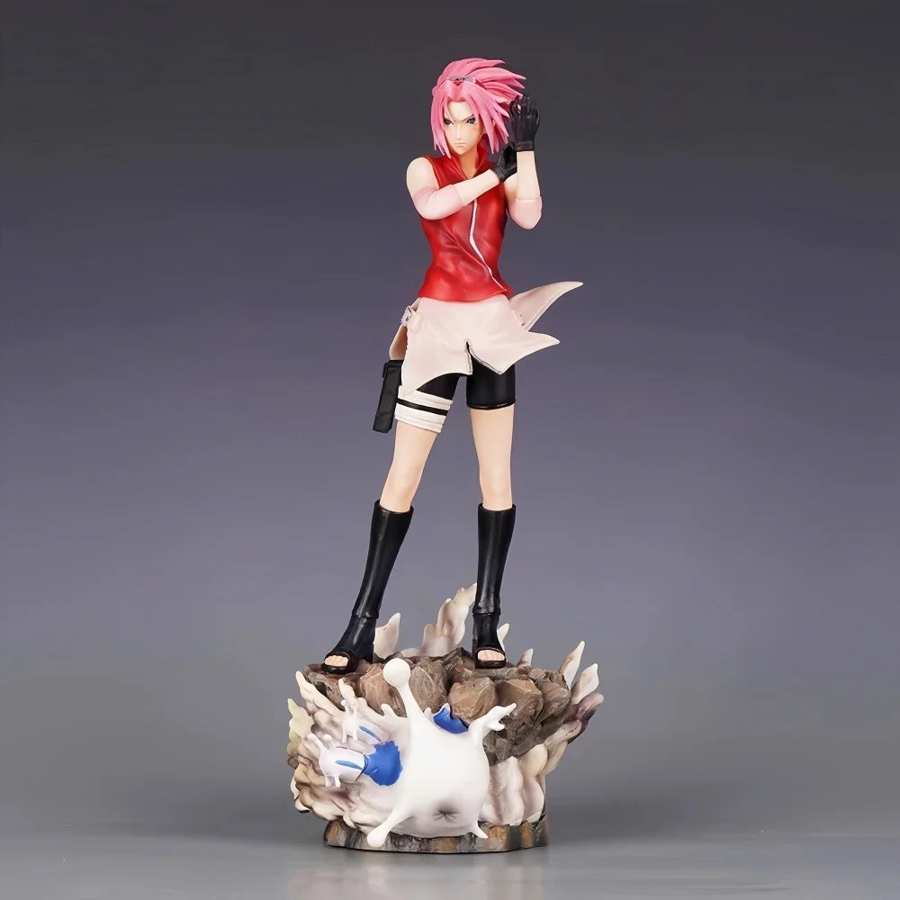 35cm/13.78in Anime NARUTO Figure Haruno Sakura Action Figures Pvc Statue Desktop Ornamen Collection Model Toys Gifts