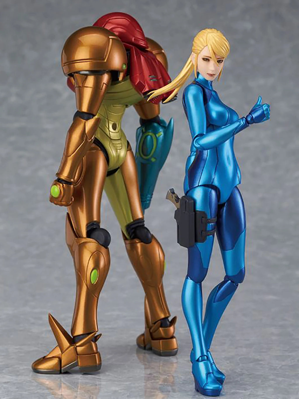 Original Genuine Max Factory Action/Dolls Figma (#306) (#133) Metroid: Other M Samus Aran & Zero Suit Ver. H=135mm H=15cm Figure