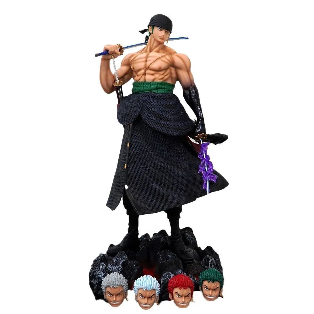 One Piece Аниме Голям 50 см Петглав орел Носещ Нож Доминиращ Зоро Колекционерска Статуя Модел Фигура Орнамент Подаръци