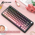 Attack Shark X85 Mechanische Tastatur RGB 3-Modus Kabelloses Bluetooth Hot-Swap-fähige seitliche Tastenkappen Gaming-Hintergrundbeleuchtung Aluminiumknopf