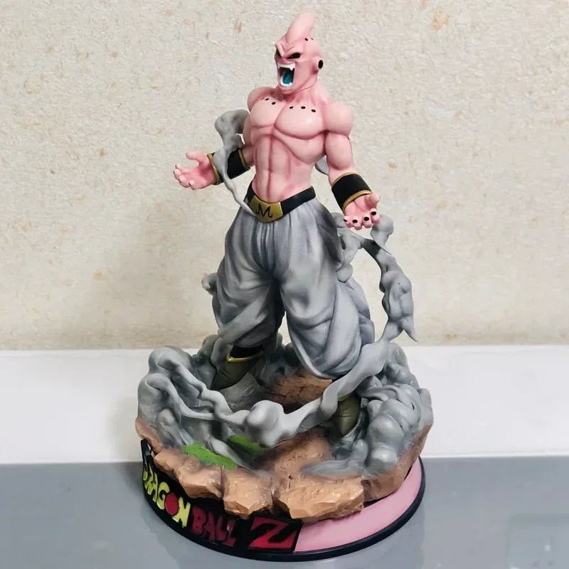 New 46cm Dragon Ball Anime Figure Majin Buu Peripheral Oversized Statue Action Figure Periphery Kawaii Desktop Display Gift Toys