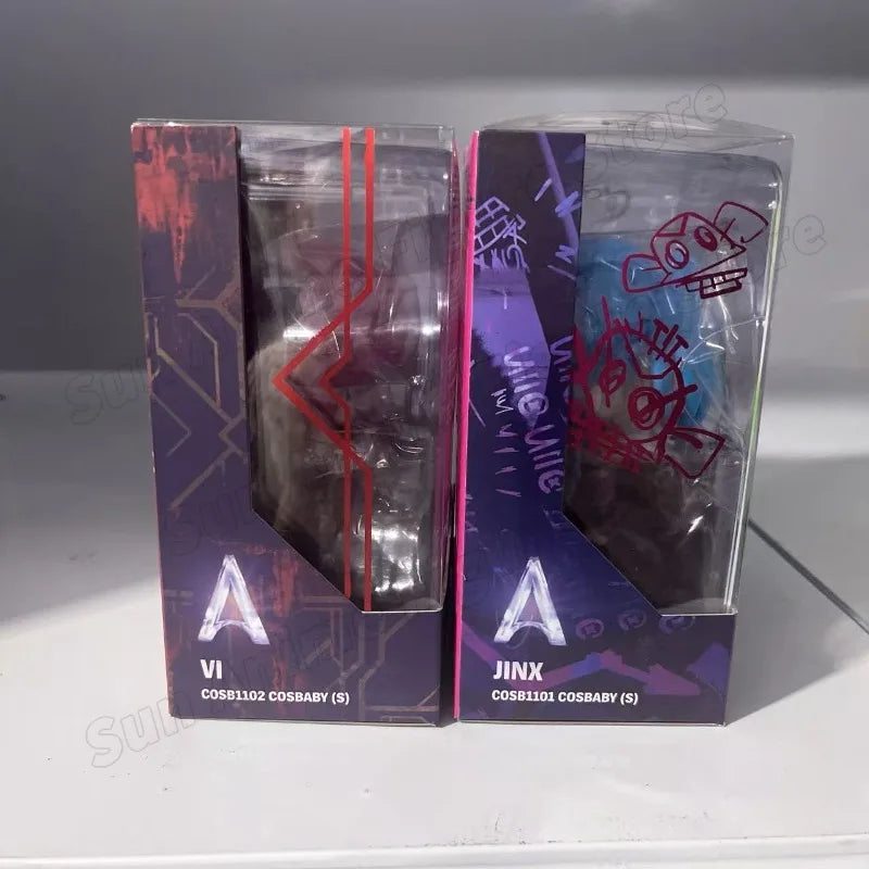 In Stock Original League of Legends Jinx Vi Q Version Figure Anime Figure