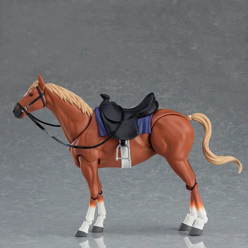16cm #490 Figma Max Factory Anime Figure figma Horse ver.2 White/Brown Action Figure Adult PVC Collectible Model Doll Toys Gifts