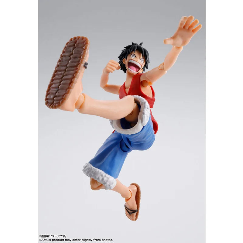 100% Original Bandai S.H.Figuarts SHF One Piece Monkey D. Luffy Romance Dawn In Stock Anime Action Collection Figures Model Toys
