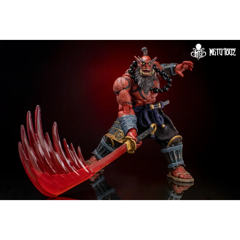 Spot Goods Metytoyz 2024 Burningblade Clan Theblademaster Red Version 8" Scale 20cm Action Figure Samuro Collectible Model Gift