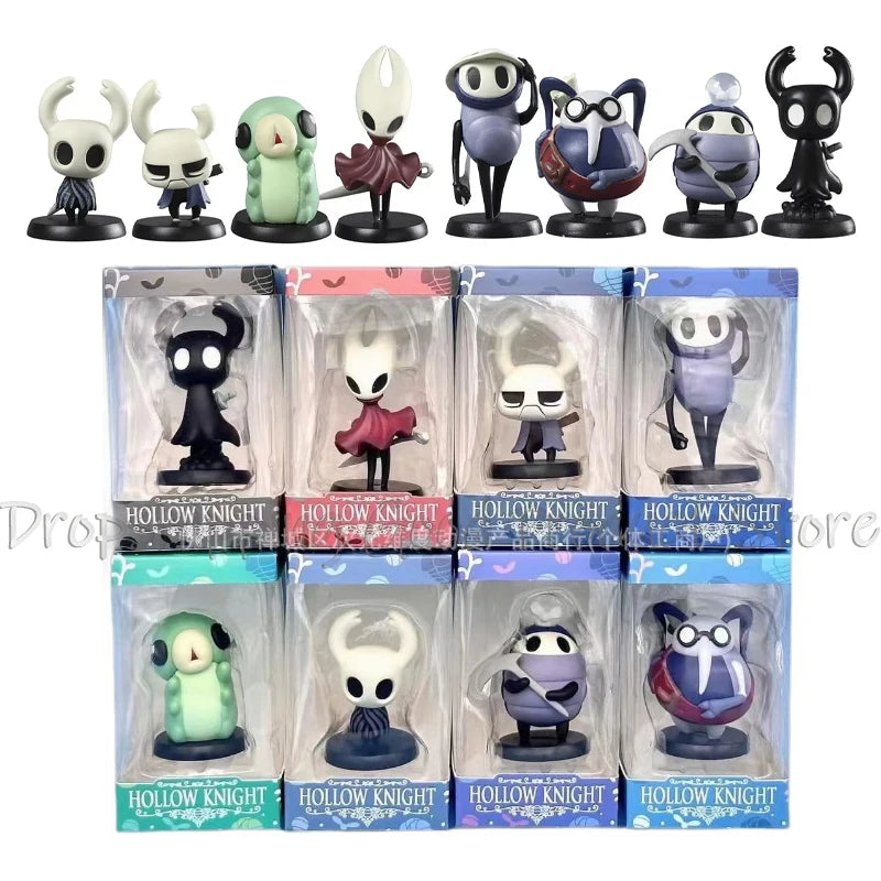 Q Version Hollow Knight Silk Song Knight Hornet Grub Zote Quirrel Shade Cornifer Myla Pvc Figures Model Doll Toy Collection Gift