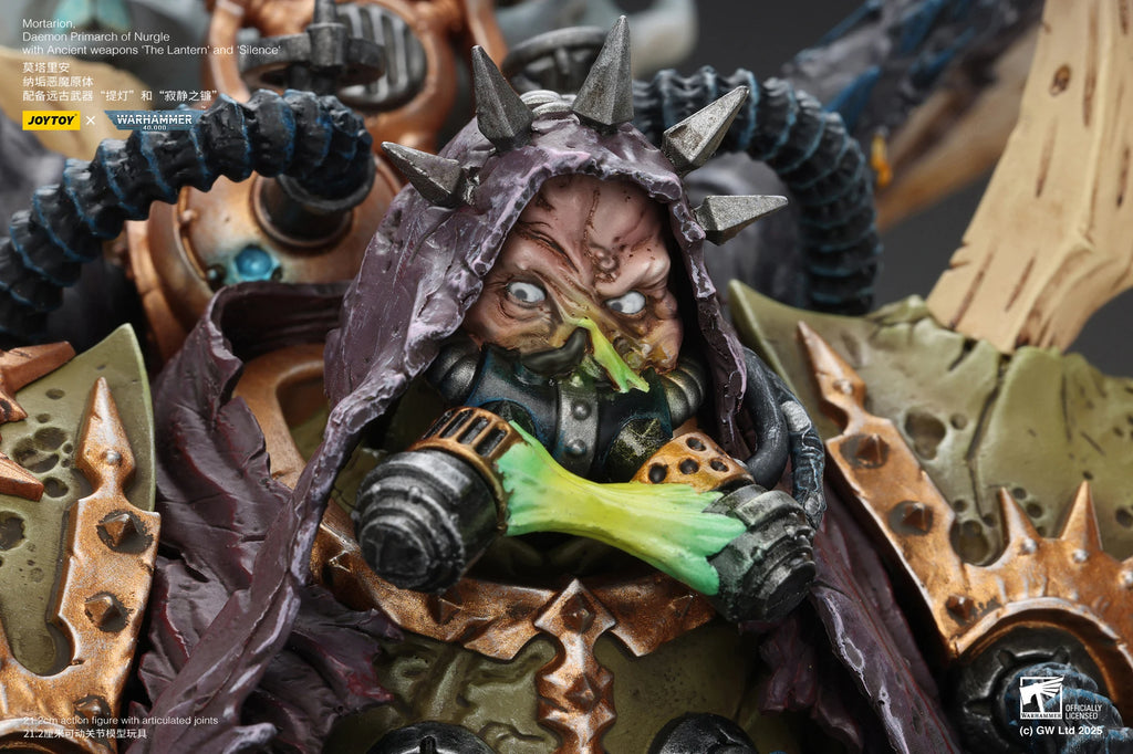 New Joytoy Warhammer 40k 1/18 Action Figure Mortarion Figures Daemon Primarch Of Nurgle Collection Statue Model Ornament Toys