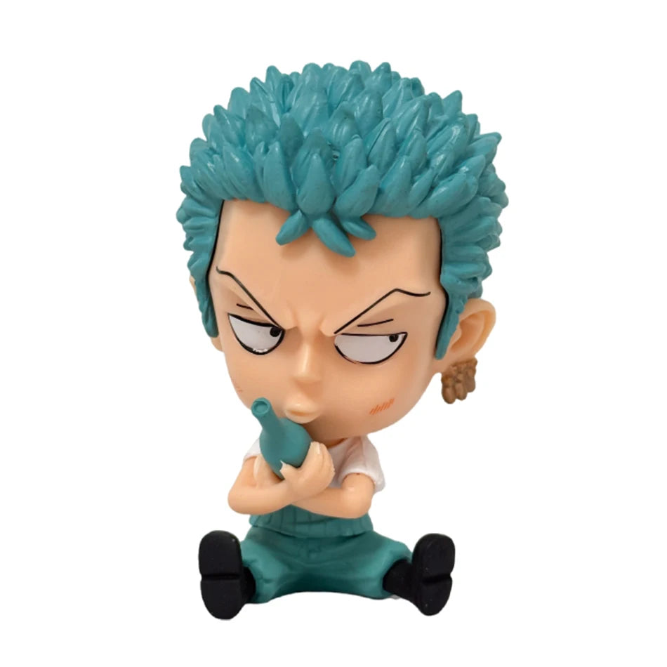 Anime One Piece Figure 17 Styles Zoro Luffy Sanji Ace Robin Nami Frank Usopp Brook Chopper PVC Decoration Figural Model Toy Gift