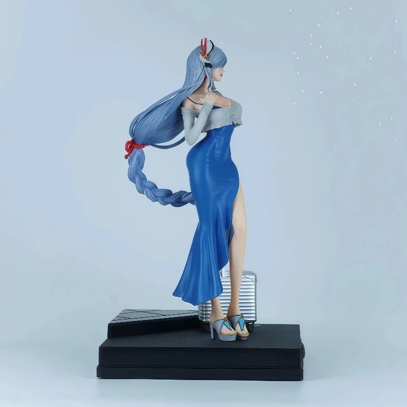 Black Diamond Shenhe Big Scale Anime Figure 48CM Tall PVC Painted Statue Desktop Decor Collectible Model For Genshin Impact Fans