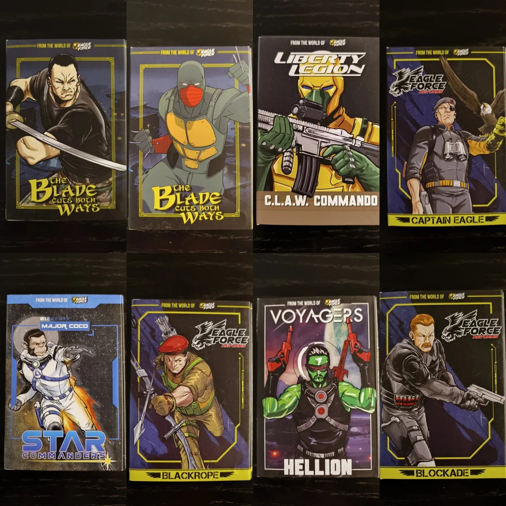 In Stock Fresh Monkey Fiction Eagle Force 4 Inch 1 18 Scale 2025 Fall Wave Action Figure Set Ninja Space Ape Captain Hunter