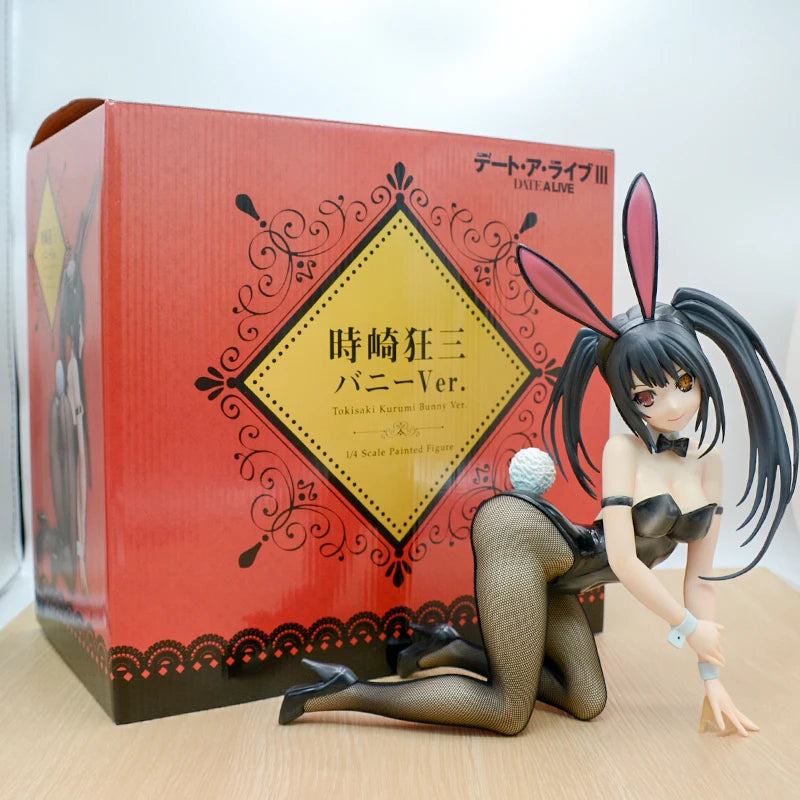 24cm KDcolle Date A Live Kurumi Tokisaki Anime Girl Figure Date A Bullet Yatogami Tohka Action Figure Adult Sexy Model Doll Toys