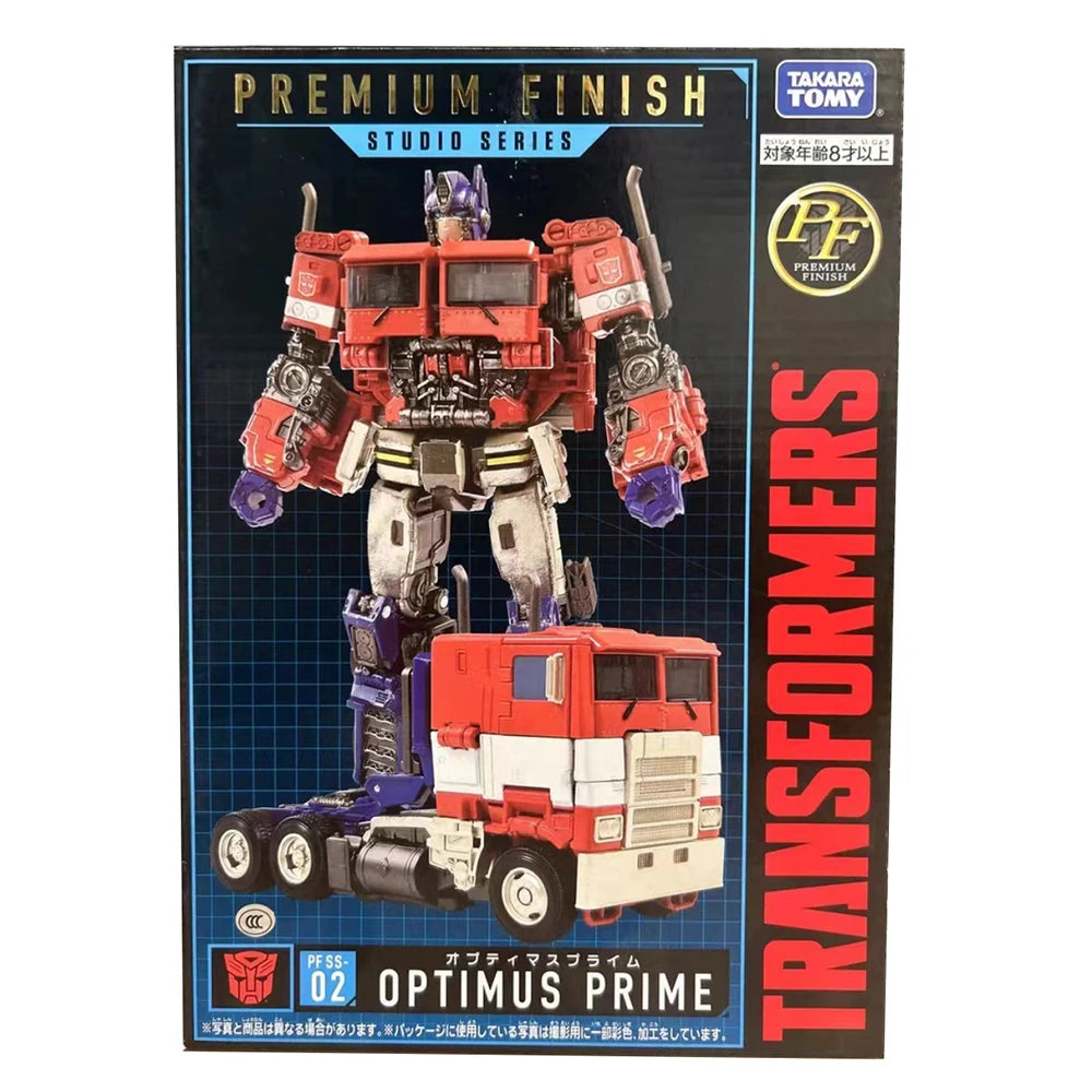 [In-Stock] Transformers Premium Finish PF SS-02 Optimus Prime 18cm Voyager Class Action Figure Robot Model Ornament Toys