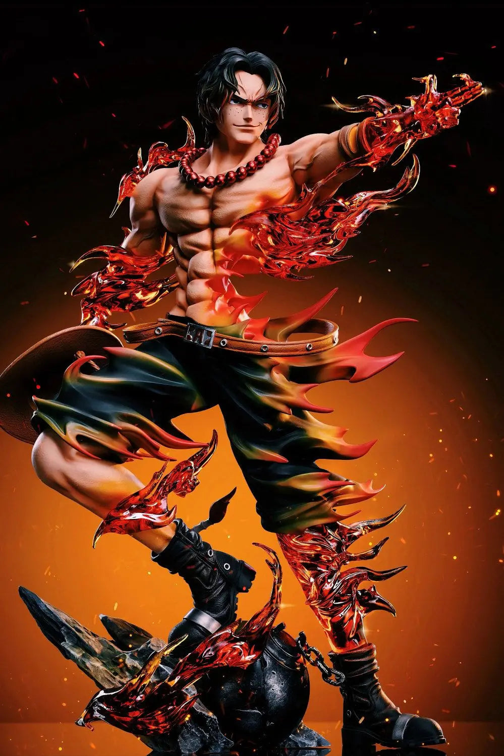 One Piece Ace Anime Figur Portgas·D· Ace Action Figur Statue Pvc Gk Modell Sammlung Puppe Schreibtisch Dekoration Spielzeug Geburtstag Geschenke