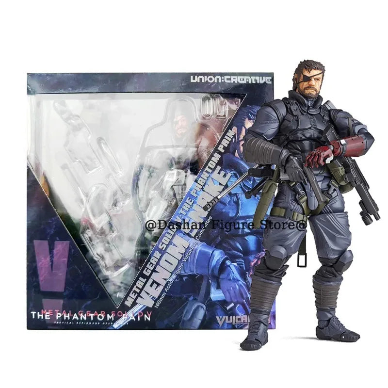 Kaiyodo Metal Gear Solid Venom Snake Action Figure Revoltech The Phantom Pain Snake Figurine PVC Movable Collection Model Toys