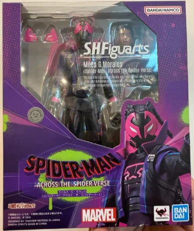 Original  Bandai S.H.Figuarts Shf Miles G.Morales Spider Man Across the Spider Verse Anime Action Collection Figures Model Toys