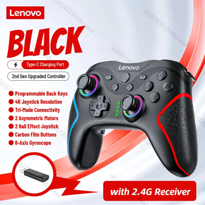 Lenovo S01 Wireless Gamepad for Switch/Switch 2/Switch OLED Tablet PC TV iPhone Android Cell Phones Bluetooth Game Controller