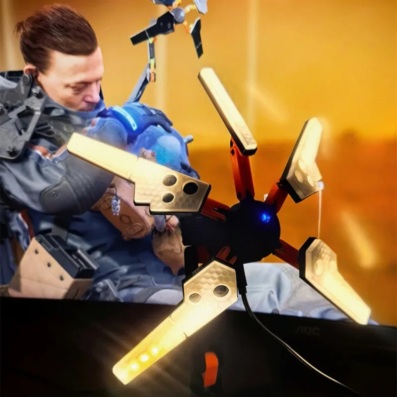 35cm Game Death Stranding Odradek Terrain Scanner LED Table Lamp Kojima Death Stranding Desk Decora Crafts Birthday Cosplay Gift