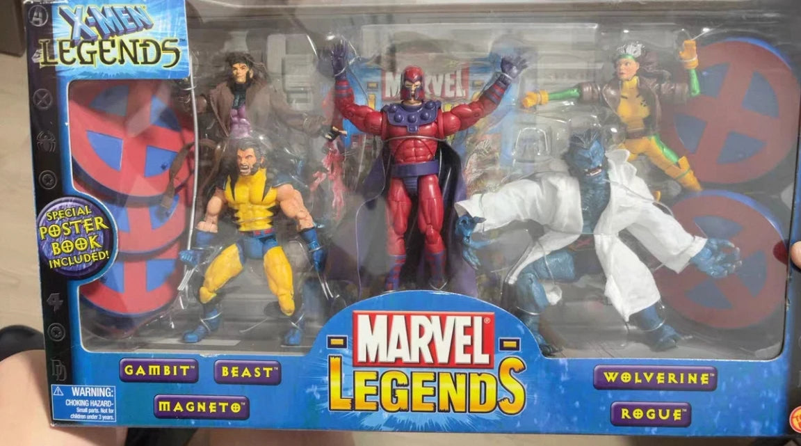 New Original Marvel Legends Series X-MEN GAMBIT BEAST MAGNET WOLVERINE ROGUE Action Figure Model Toys Gift