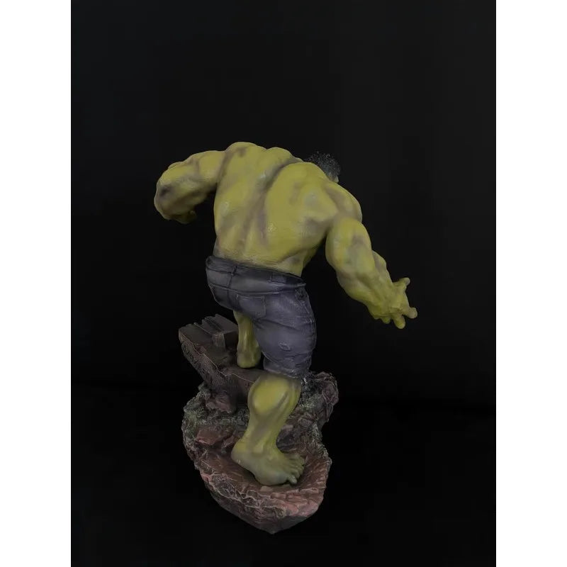 50cm Marvel Comics Figure Robert Bruce Banner Hulk Large Resin Anime Collection Model Desktop Ornament Decorations Children Toys