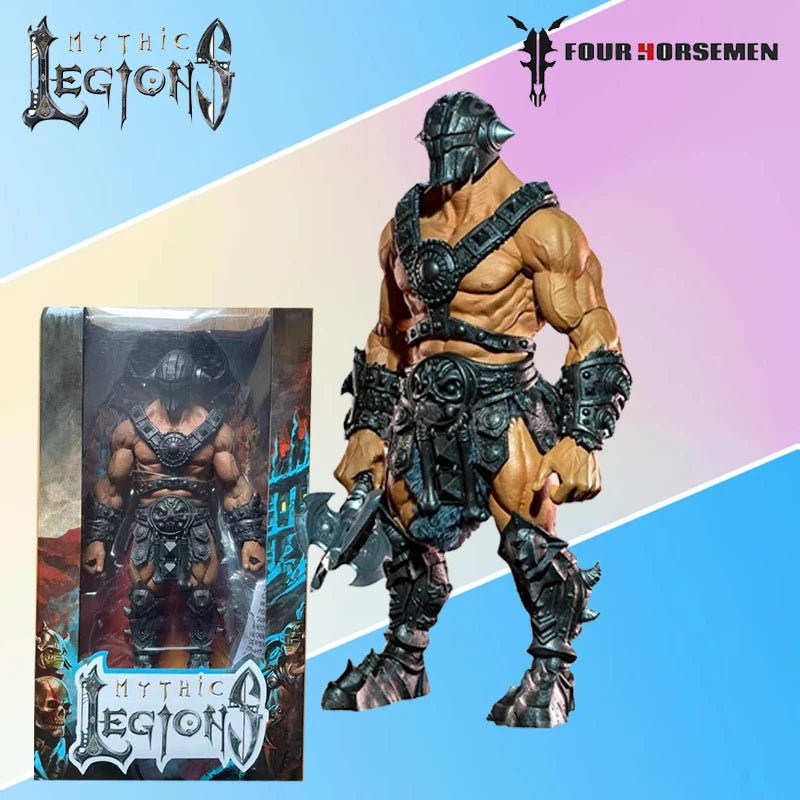 Four Horsemen Studios Genuine Mythic Legions Series 9-inch Model Toy Sir Uzyak，Half Giant Warrior Finished Product Movable Model
