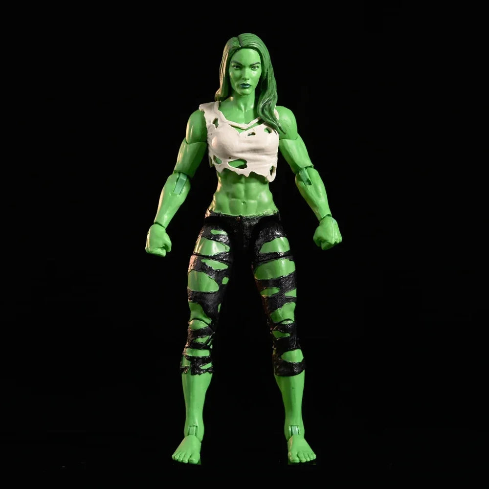 Marvel Legends Exklusive She Hulk Hulkettes Angry &amp; Normal Head Version Keine zusätzlichen offenen Hände 6" Lose Actionfigur