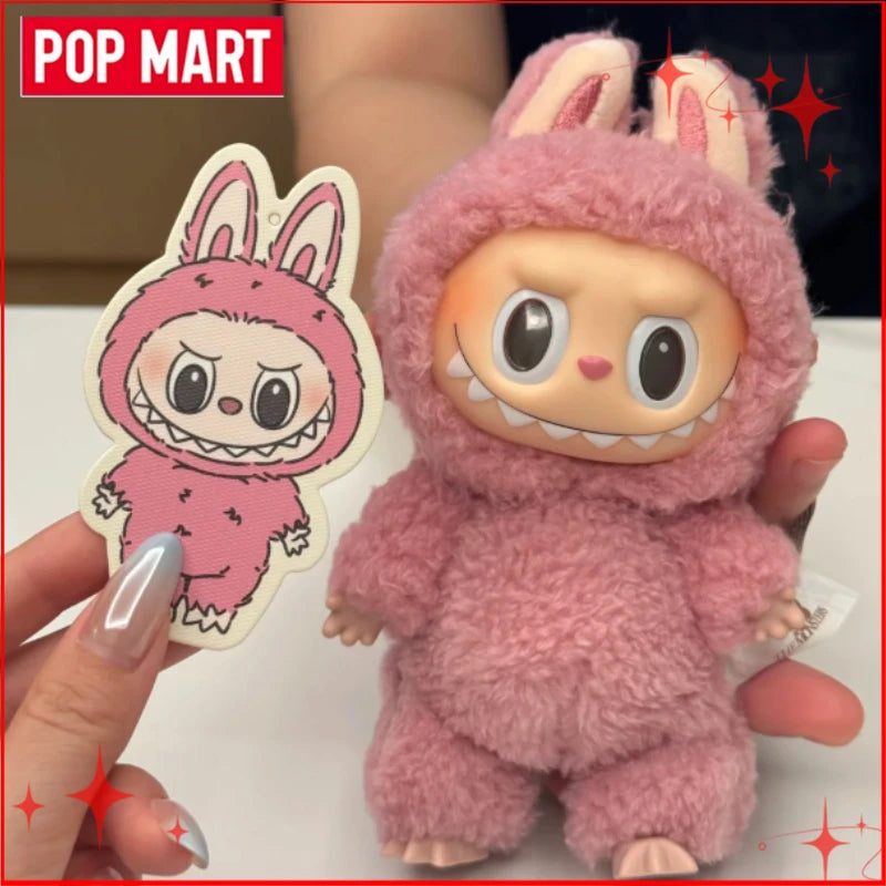 Genuine POP MART Labubu V1 V2 V3 Macarons Have A Seat Big Into Energy Coca Cola Series Vinyl Plush Pendant Blind Box Plush Toys