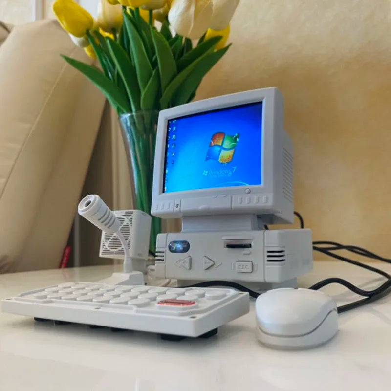 Traditional Computer Style Game Player with 3.5-inch LCD Screen Built-in 180 Retro Games And MP4 Video Support