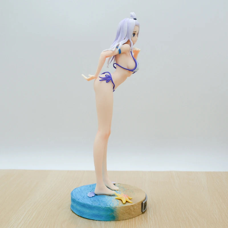 27cm Fairy Tail Mirajane Strauss Swimsuit Sexy Anime Girl Figure Erza Scarlet/Lucy Heartfilia Action Figure Model Doll Toys Gift