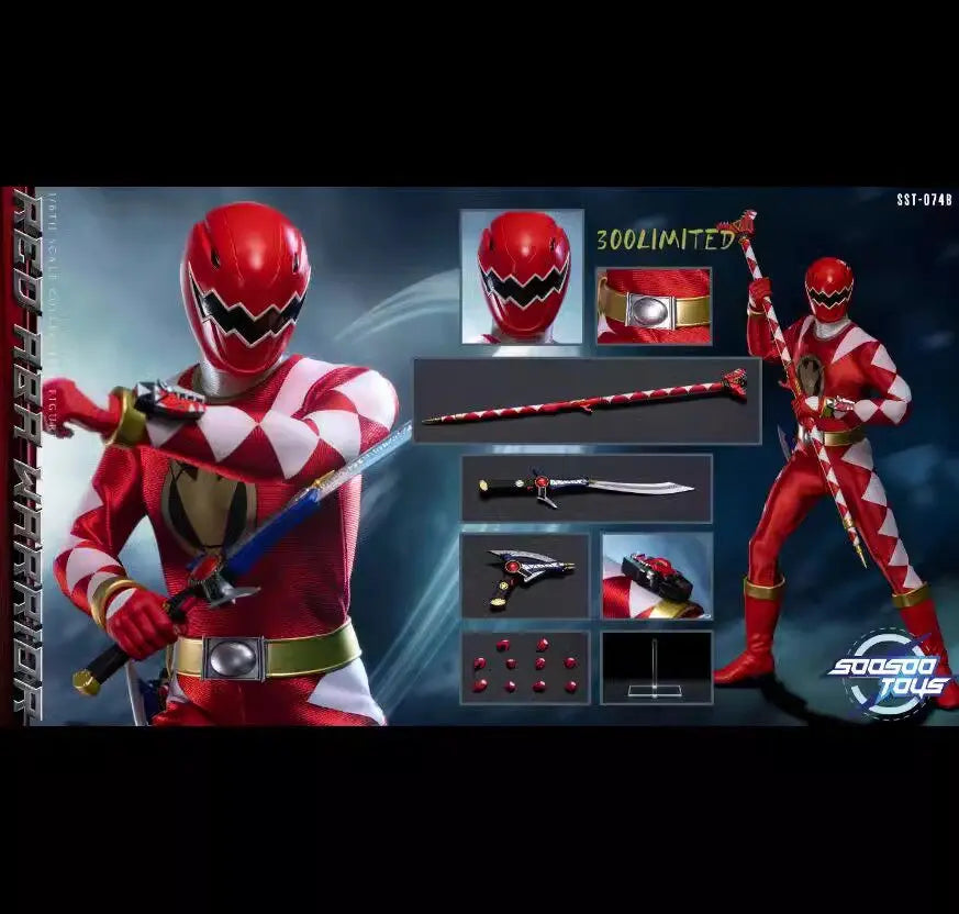 In Stock Originate Soosootoys SST074 Gaoranger/Hurricane/Ginga/Goren Red Movable  Model Toys Hyakujuu Sentai Gaoranger 1/6 SCALE