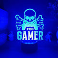 3D LED геймърска настройка RGB лампа USB захранвана геймърска стая детска лампа нощни лампи за спалня LED настолна лампа вътрешно осветление подаръци
