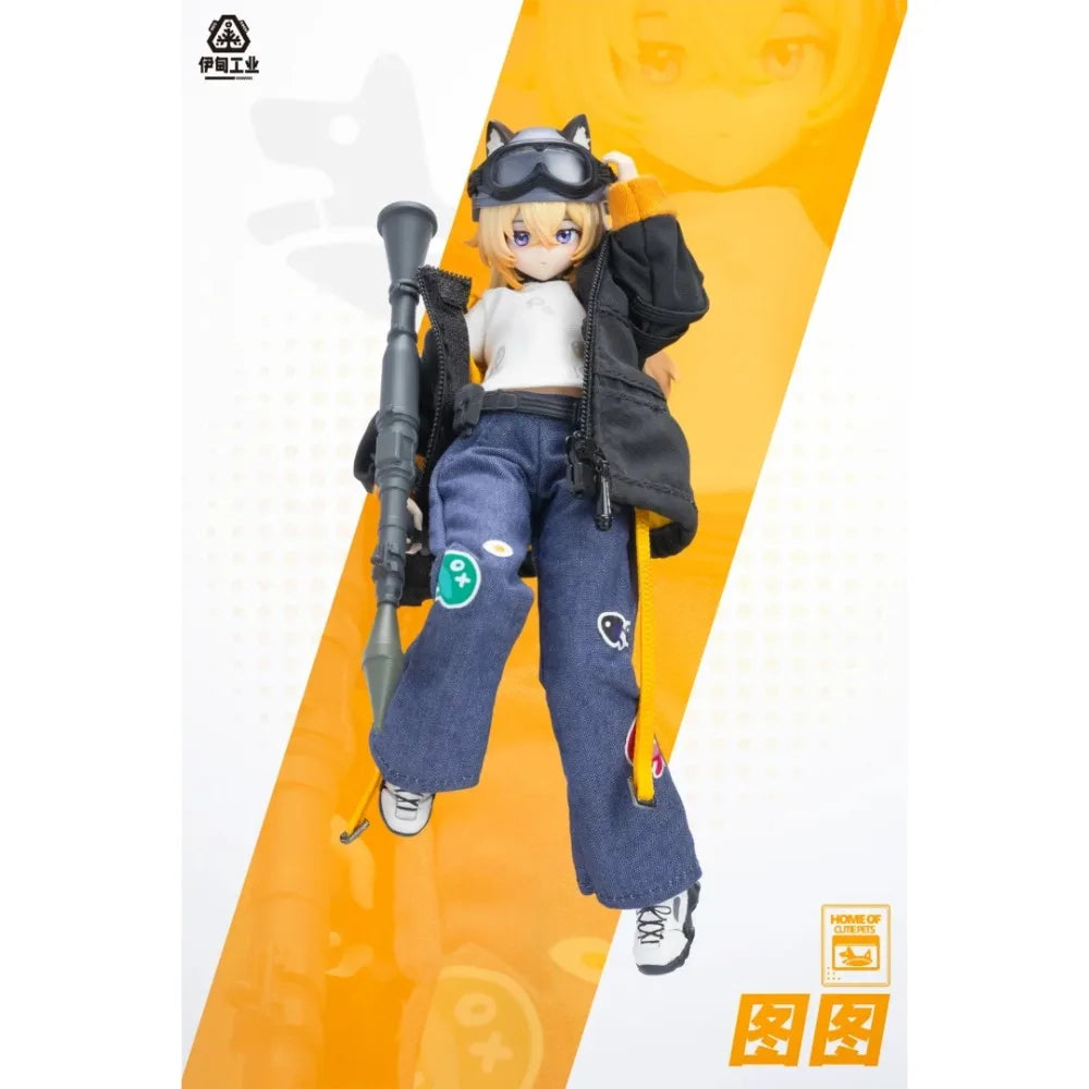 Neo Eden Toys Black Iron Rest Series 1/12 Bjd Blind Box Mecha Musume Doll Kawaii Action Anime Figure Mystery Box Toys Gift